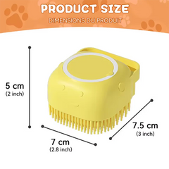Silicone Pet Bath Massage Brush – Soft, Safe & Easy Grooming
