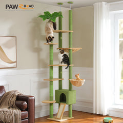 Ultimate Adjustable Cat Tree – Floor to Ceiling Comfort & Play