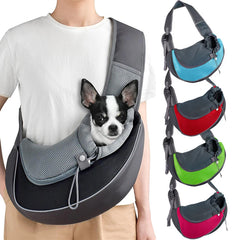Pet Carrier Sling Backpack – Mesh Travel Shoulder Bag for Cats & Dogs