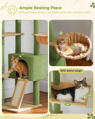 Ultimate Adjustable Cat Tree – Floor to Ceiling Comfort & Play