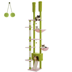 Ultimate Adjustable Cat Tree – Floor to Ceiling Comfort & Play