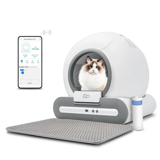 DOEL Automatic Smart Cat Toile Litter Box Self Cleaning with App Control
