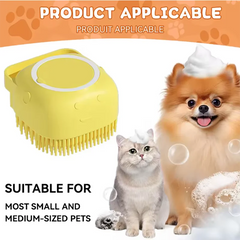 Silicone Pet Bath Massage Brush – Soft, Safe & Easy Grooming
