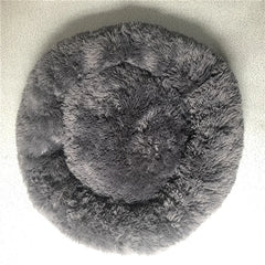 Plush Donut Dog Bed – Anti-Slip & Cozy