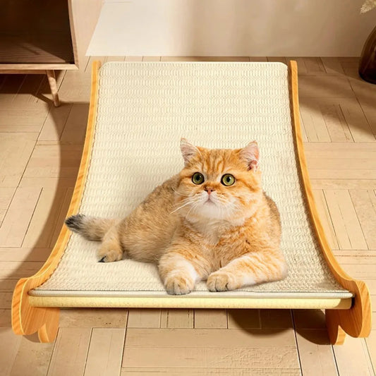 Wooden Cat Scratcher Bed β Detachable & Wear-Resistant Toy