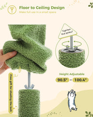 Ultimate Adjustable Cat Tree – Floor to Ceiling Comfort & Play