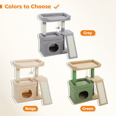 27” Safe & Stable Cat Tree with Condo & Sisal Scratcher