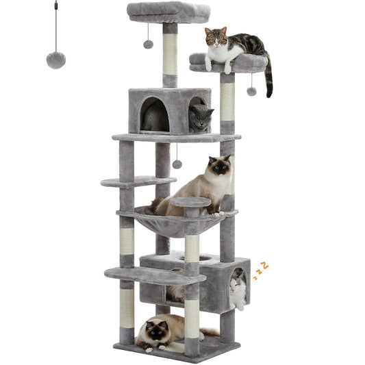 184CM Large Cat Tower with Scratching Posts & Cozy Perches