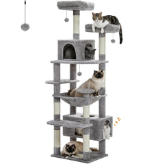 184CM Large Cat Tower with Scratching Posts & Cozy Perches