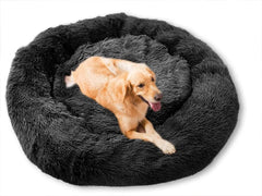 Plush Donut Dog Bed – Anti-Slip & Cozy