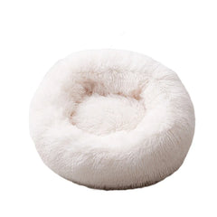 Plush Donut Dog Bed – Anti-Slip & Cozy