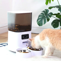 Smart Automatic Pet Feeder with Camera – WiFi Dog & Cat Food Dispenser with Timer & Stainless Steel Bowl