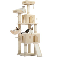 Multi-Level Cat Tree with Perches, Scratcher & Toys
