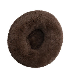 Plush Donut Dog Bed – Anti-Slip & Cozy