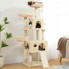 Multi-Level Cat Tree with Perches, Scratcher & Toys