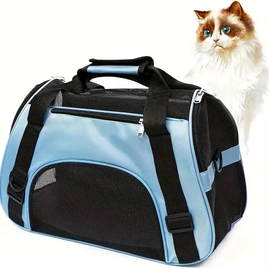 Breathable Pet Travel Bag – Portable Carrier for Puppies & Cats