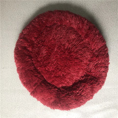 Plush Donut Dog Bed – Anti-Slip & Cozy