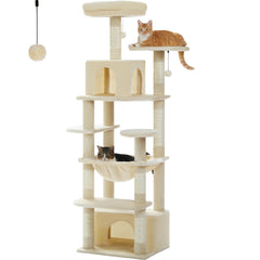 184CM Large Cat Tower with Scratching Posts & Cozy Perches