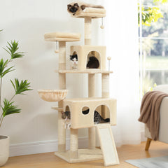 Multi-Level Cat Tree with Perches, Scratcher & Toys
