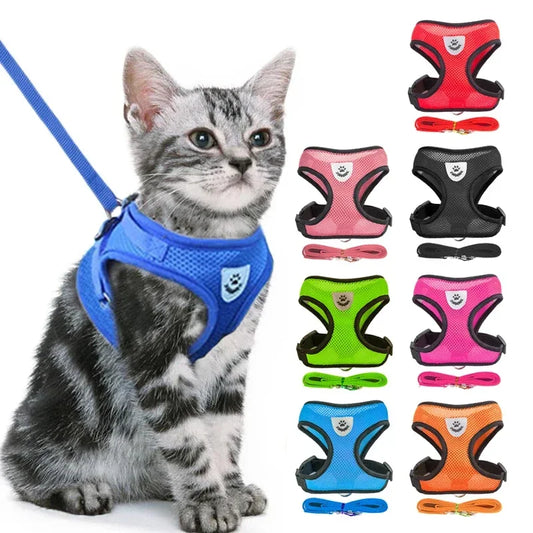 Harness Vest Walking Lead Leash