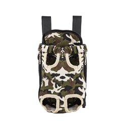 Camouflage Outdoor Dog Backpack Carrier – Breathable Travel Bag