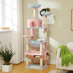 184CM Large Cat Tower with Scratching Posts & Cozy Perches