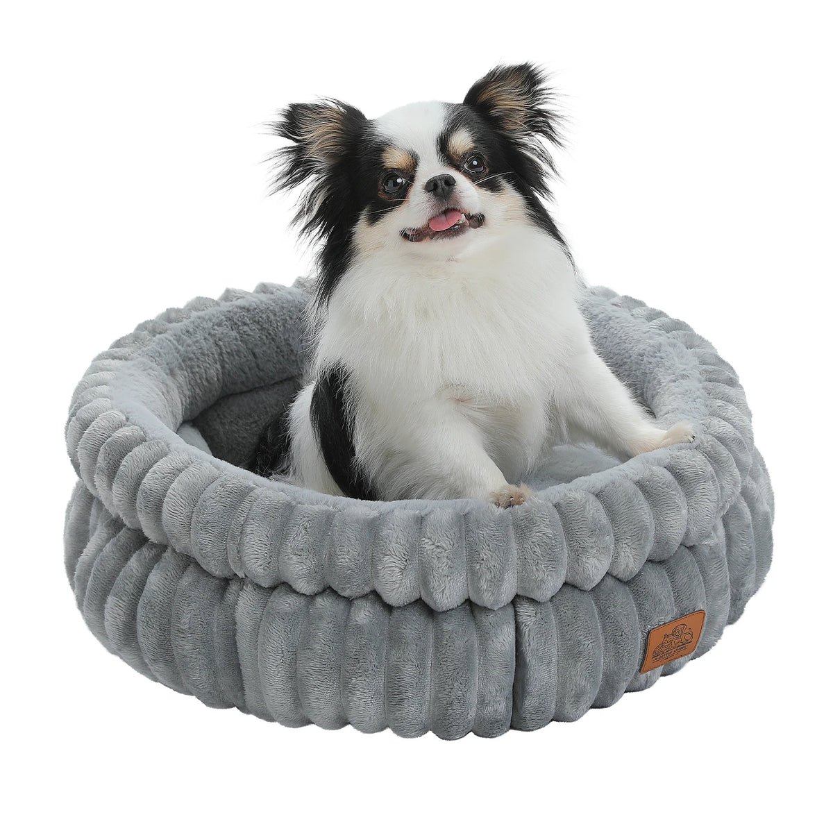 Cozy Round Pet Bed for Medium Dogs & Indoor Cats – Washable All-Season Design with Anti-Slip Bottom, Soft Comfort Pet House