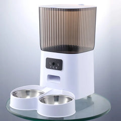 Smart Automatic Pet Feeder with Camera – WiFi Dog & Cat Food Dispenser with Timer & Stainless Steel Bowl