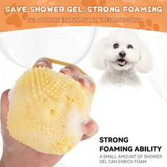 Silicone Pet Bath Massage Brush – Soft, Safe & Easy Grooming