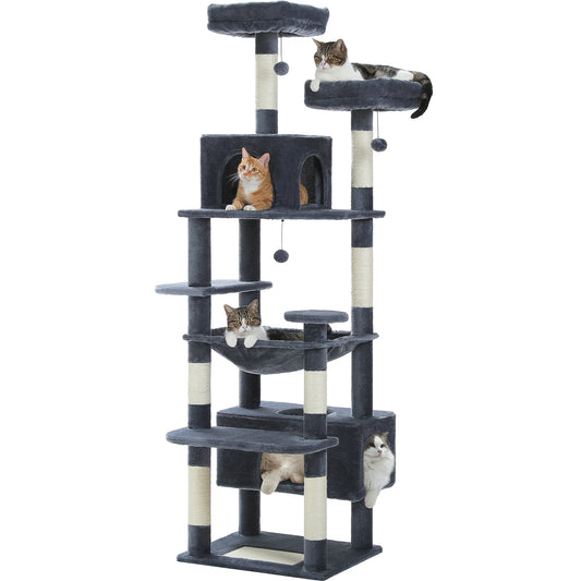 184CM Large Cat Tower with Scratching Posts & Cozy Perches