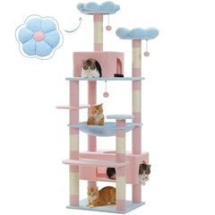 184CM Large Cat Tower with Scratching Posts & Cozy Perches