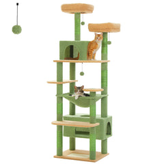 184CM Large Cat Tower with Scratching Posts & Cozy Perches