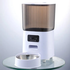 Smart Automatic Pet Feeder with Camera – WiFi Dog & Cat Food Dispenser with Timer & Stainless Steel Bowl