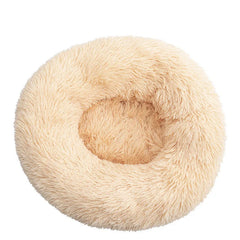 Plush Donut Dog Bed – Anti-Slip & Cozy