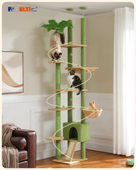 Ultimate Adjustable Cat Tree – Floor to Ceiling Comfort & Play