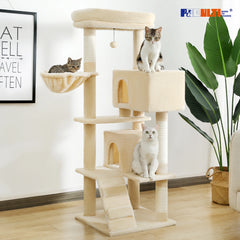 Multi-Level Cat Tree with Perches, Scratcher & Toys