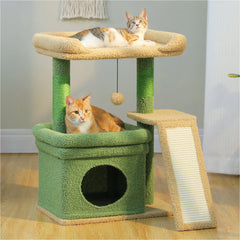 27” Safe & Stable Cat Tree with Condo & Sisal Scratcher