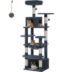 184CM Large Cat Tower with Scratching Posts & Cozy Perches