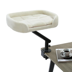 360° Rotatable Cat Desk Bed with Adjustable Stand