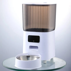 Smart Automatic Pet Feeder with Camera – WiFi Dog & Cat Food Dispenser with Timer & Stainless Steel Bowl