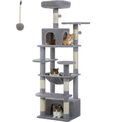 184CM Large Cat Tower with Scratching Posts & Cozy Perches